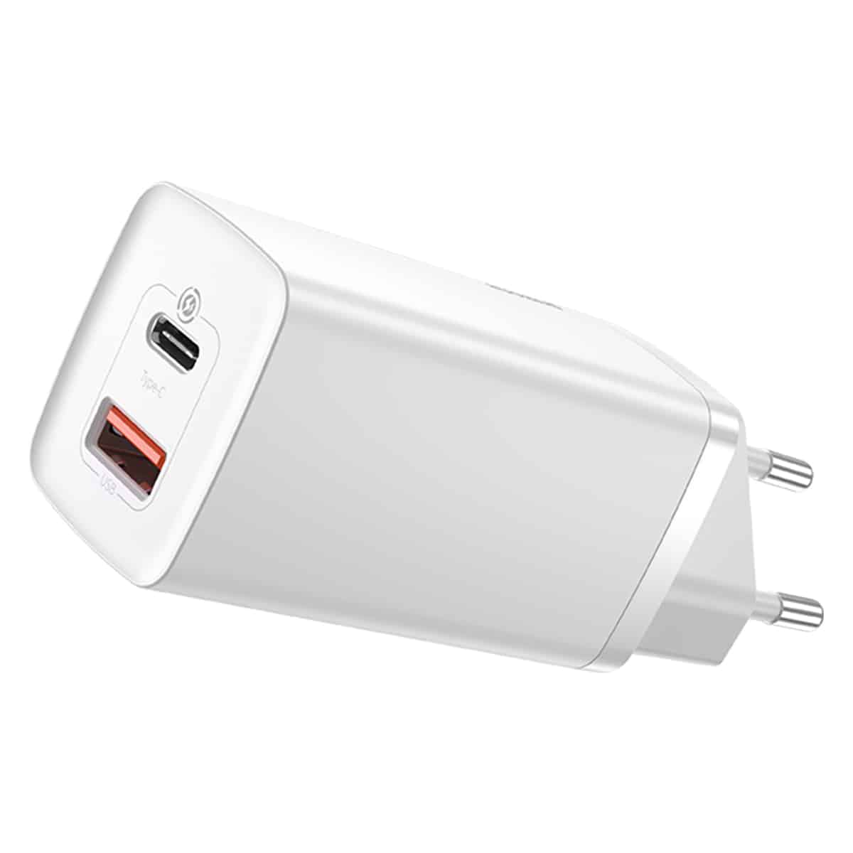 Baseus GaN2 Lite Quick Charger C+U 65W CN 2 Pin White