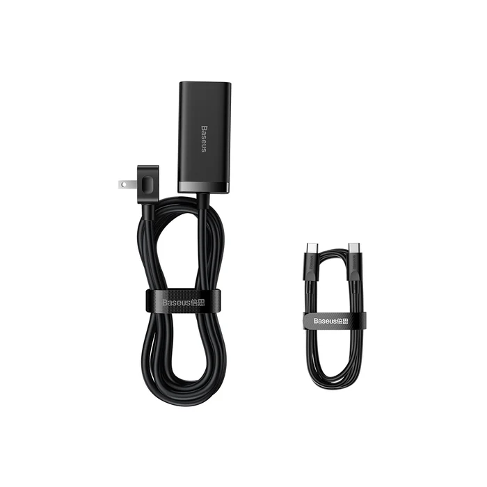 basuses gan3 pro4 Baseus GaN3 Pro Desktop Fast Charger 2U+2C 100W CN 2 Pin Black (With Type c to C 100W 1m cable)