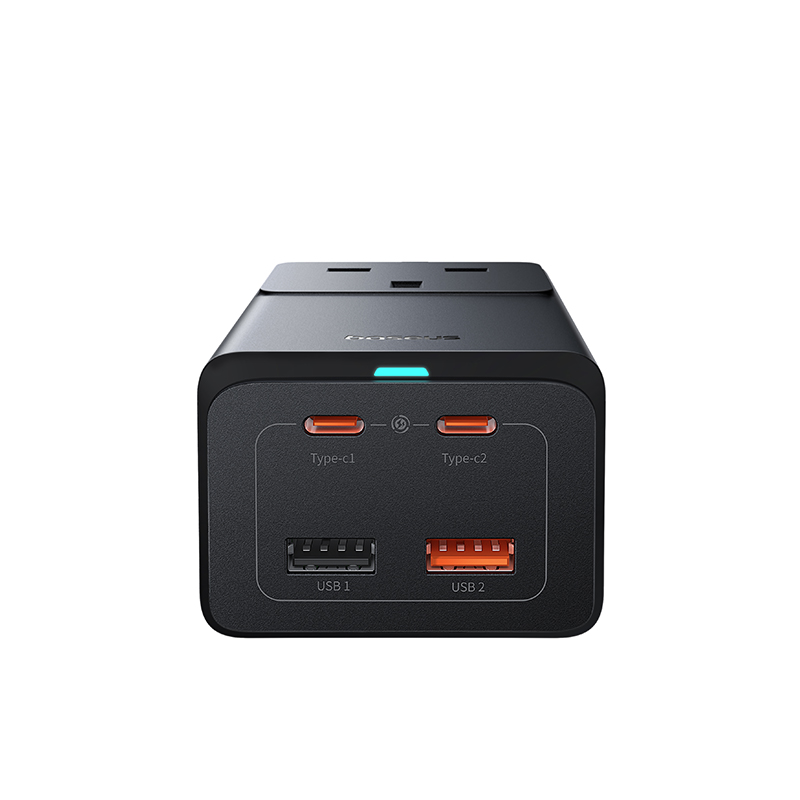 basuses gan5 pro 1,m 1 Baseus GaN5 Pro PowerCombo On Powerstrip AC+2U+2C 65W 1.5m UK Cluster Black(Include:Baseus Xiaobai series fast charging Cable Type-C to Type-C 100W(20V/5A) 1meter Black)