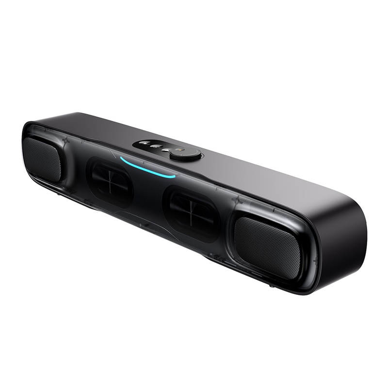 Baseus AeQur DS10 Mini Soundbar Cluster Black (RGB lights , USB audio connection , Tripple Sound effect, 18000