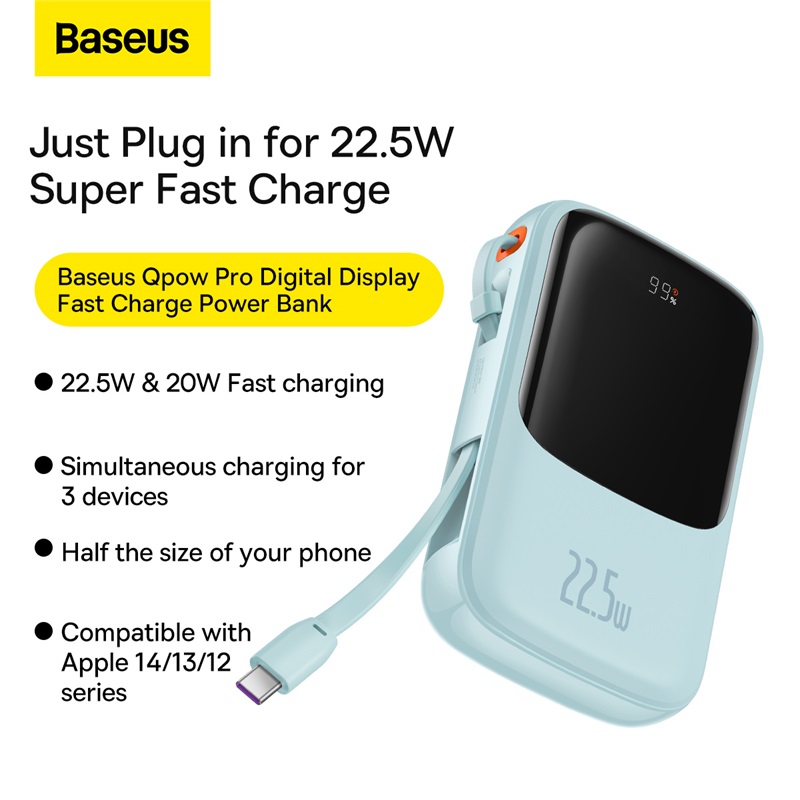Baseus Qpow Pro Digital Display Fast Charge Power Bank