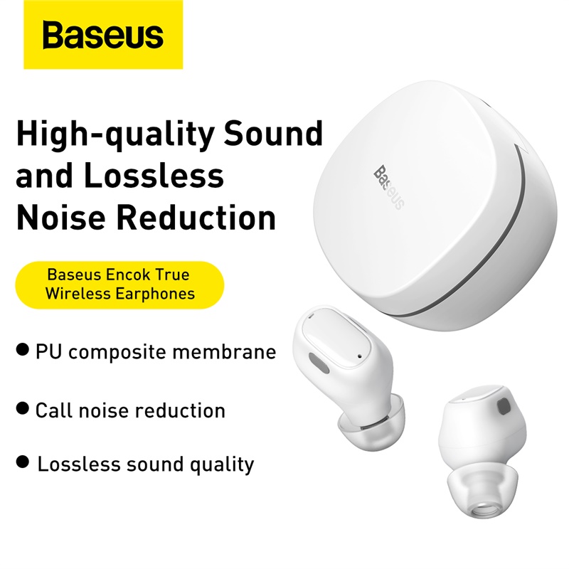 Baseus Encok True Wireless Earphones WM01 white