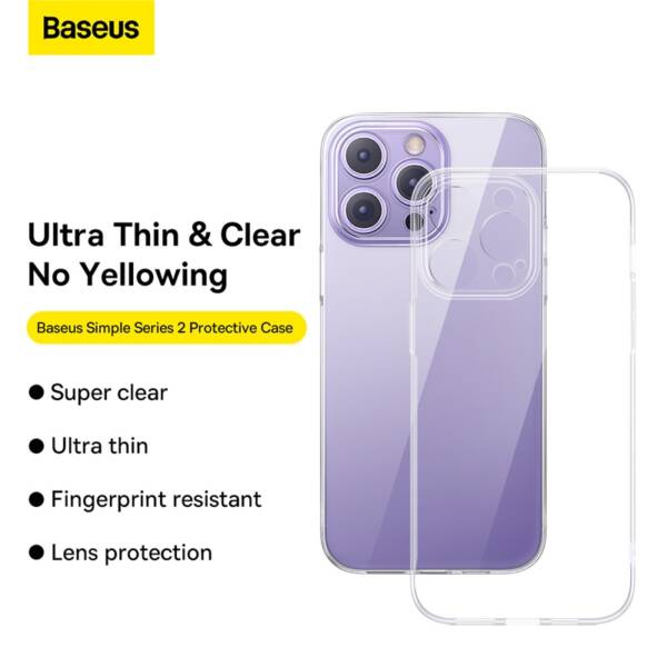 Baseus iPhone 14 Pro Max Case Simple Series 2 – Clear