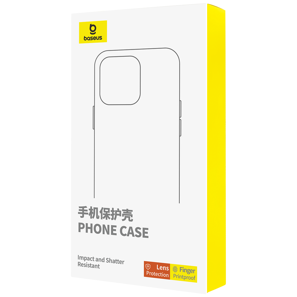 OS-Baseus Lucent Series Phone Case for iP 15 Pro, Clear
