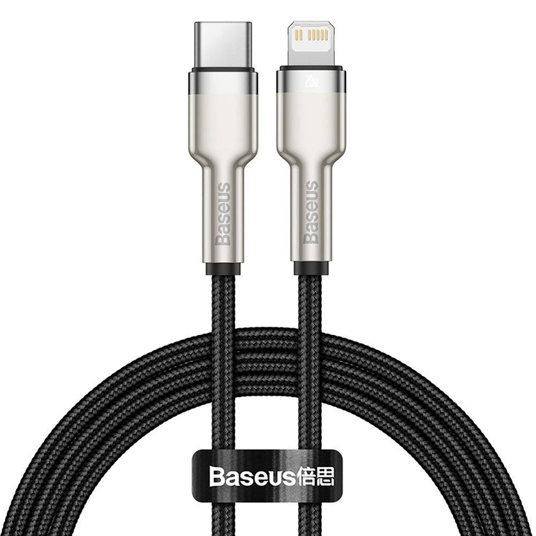 Baseus Cafule Series Metal Data Cable USB to IP 2.4A 0.25m Black