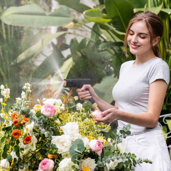 basuses gf4 2 Baseus GF4 Horticulture Watering Spray Nozzle Black(30m telescopic water hose and universal faucet adapter included)