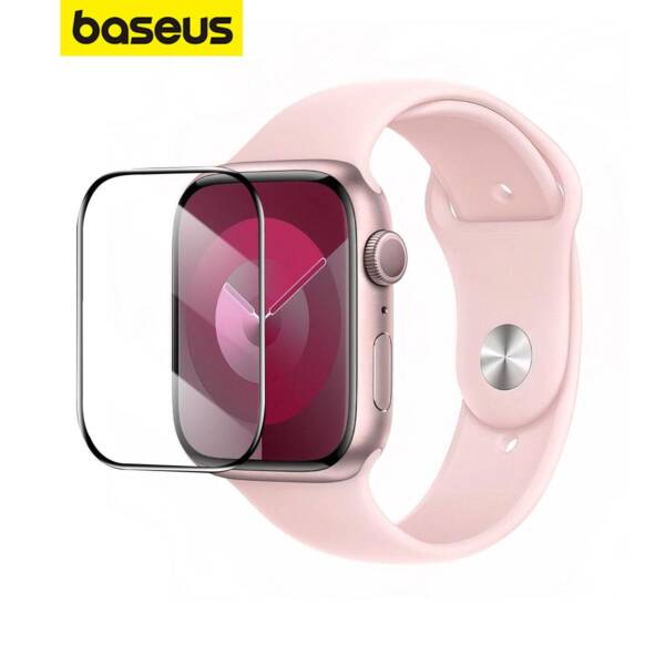 Baseus NanoCrystal Series 41mm for Apple Watch 7/8/9, Full-Coverage Curved-Screen Crystal Tempered Glass
