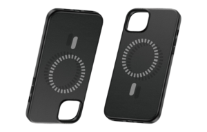 Baseus Fauxther Series for iP 15 Plus, Magnetic Phone Design Protective Magnetic Phone Case Cluster Black