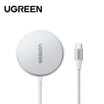 ezgif-16a6a1030e38e4 UGREEN Magnetic Wireless Charger 15W White 35565