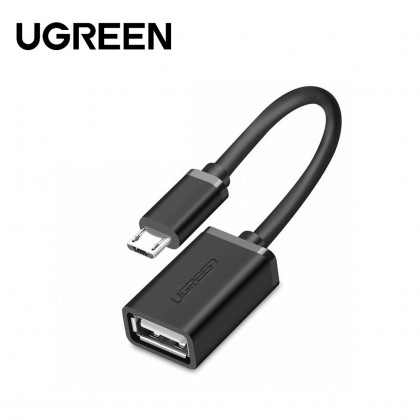N95kKjOX1680405300-420x420 UGREEN Micro USB Male to USB-A Female Cable with OTG Nickel Plating 15cm (Black) US133
