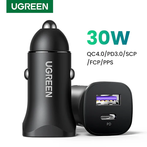 Ugreen Dual USB Car Charger (Space Gray) CD130