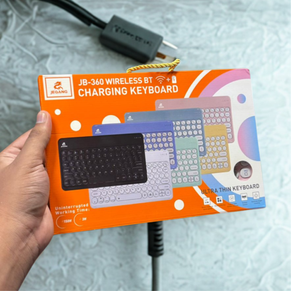 Artistic Keyboard (25) JEQANG JB-360 Ultra Thin Wireless Keyboard