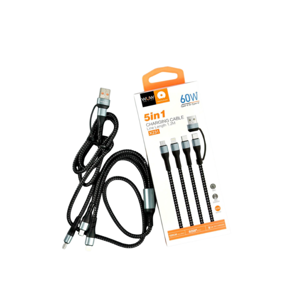 WUW 5 in 1 charging cable