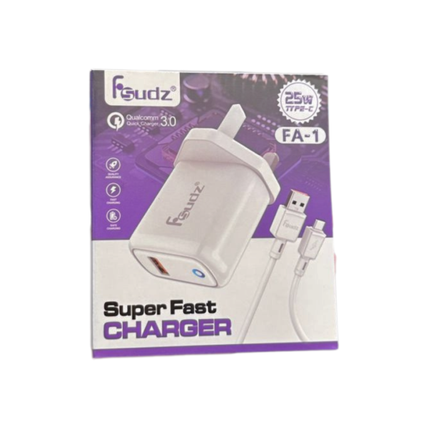 Fsudz 25W Type-C Super Fast Charger (Model FA-1)